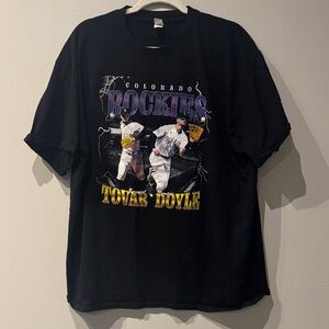 Colorado Rockies Brenton Doyle Ezequiel Tovar Gold Glove Graphic T-Shirt